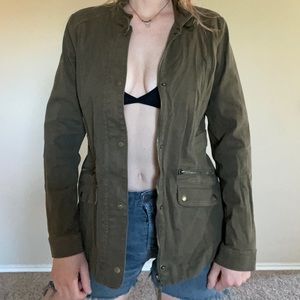 Cargo green bomber jacket